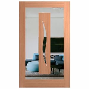 Hume 2340 x 1200 x 40mm External Door SPM Illusion Clear Glass IL26 - Clear Glass