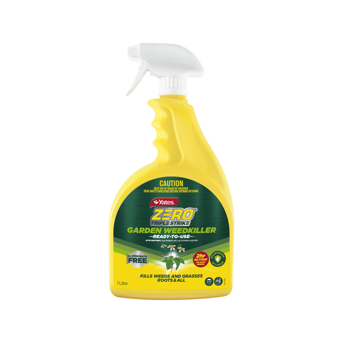 Yates 1L Zero Ready-to-Use Triple Strike Garden Weedkiller