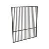 ProtectorAl 800 - 1200 x 1500mm Black Aluminium Flat Top Pool Gate With Mid Rail
