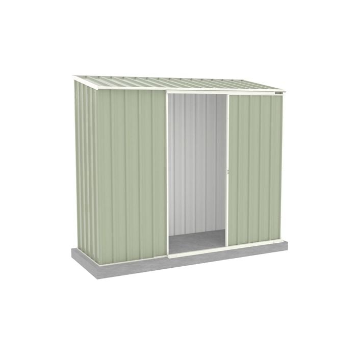 Absco Sheds 2.26 x 0.78 x 1.95m Pale Eucalypt Ezislider Single Sliding Door Garden Shed