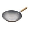 Pyrolux Wok Spun Carbon Steel With Long Wooden Handle 30cm