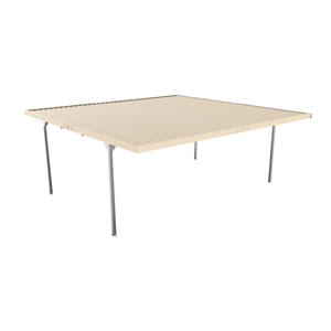 Absco Structures 5.5 x 5.5 x 2.37 Classic Cream Double Skillion Carport