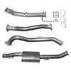 Ignite Exhausts Turbo Back For Nissan D23 Navara Np300 3" With Muffler Raw Aluminised Steel