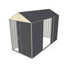 Build-a-Shed 1.5 x 3.0 x 2.3m Front Gable Single Sliding and Double Sliding Door Shed - Grey