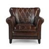 Studded Leather Arm Chair