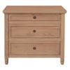Beau 3 Drawer Solid White Cedar Turn Leg Dresser (Natural)