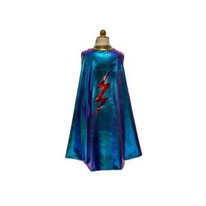 Great Pretenders Reversible Blue Lightening Cape Costume Size 5-6 Kids 5y+