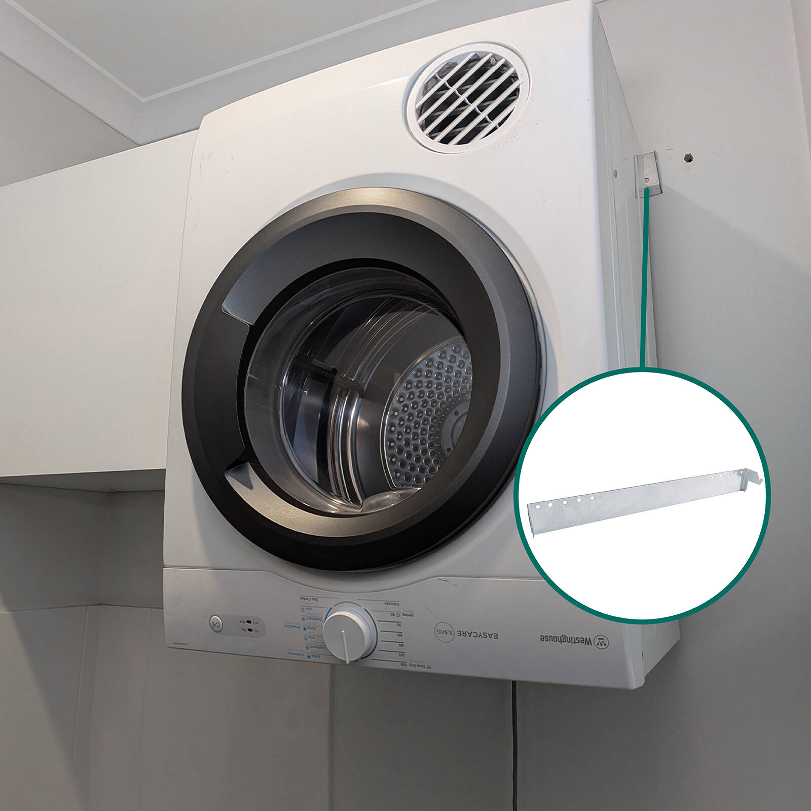 Carinya Universal Clothes Dryer Wall Mount Bracket Kit