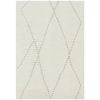 The Rug Connection Issey Daina Cream 225x155cm - Medium Boho Hand Loomed Wool Indoor Floor Rug