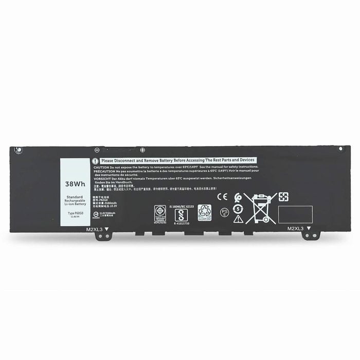 Replacement Battery for Dell F62G0 Inspiron 7370 7380 7386 5370 13 7373 2-IN-1 P83G F62GO