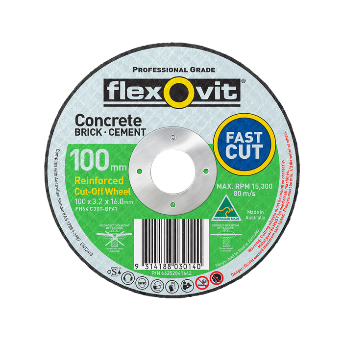 Flexovit 102 x 3.2 x 16mm Masonry Cut Off Wheel