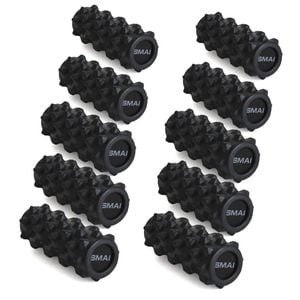 Smai Foam Roller - Grid - Bulk 10 Pack - Black