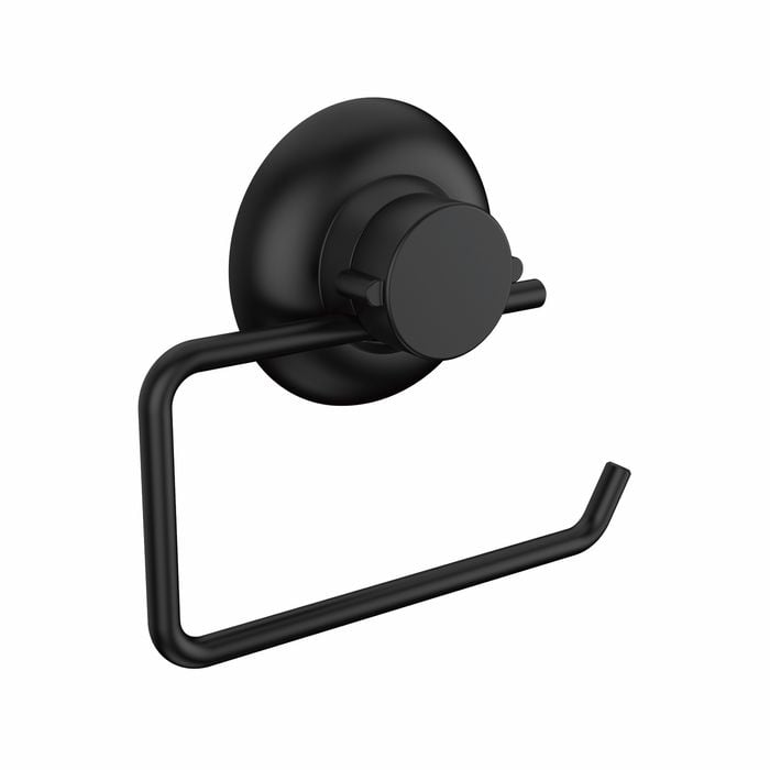 Naleon Black Suction Works Toilet Roll Holder