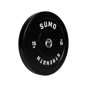 Sumo Strength 15kg Black Rubber Bumper Plate (single)