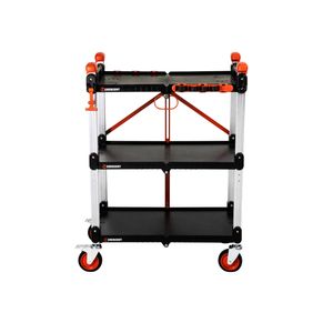 Crescent Siterunner 3 Shelf Folding Jobsite Cart