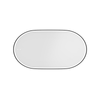 Attica Nobu 1200 x 750mm Oval Black Metal Frame LED Mirror