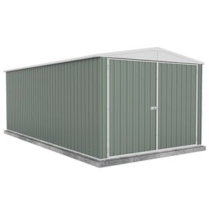Absco Sheds 3.0 x 6.0 x 2.3m Pale Eucalypt Three Door Highlander Garden Shed