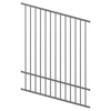 ProtectorAl 350 - 1200 x 1500mm Palladium Silver Raked Up to 15º Flat Top Pool Fence Panel