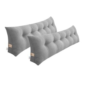 SOGA 2x 180cm Silver Wedge Pillows
