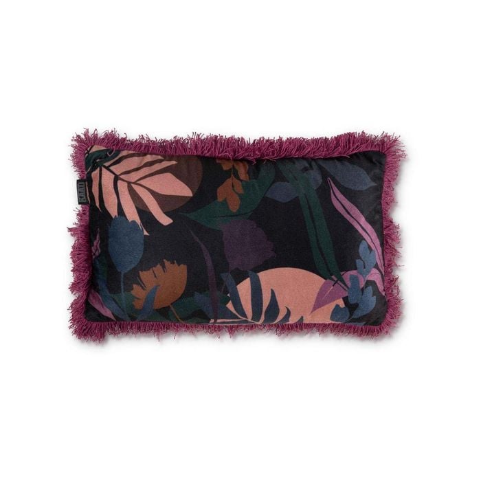 Bedding House 30cm x 50 cm Black Fleura Multi Cushion 30cm x 50cm