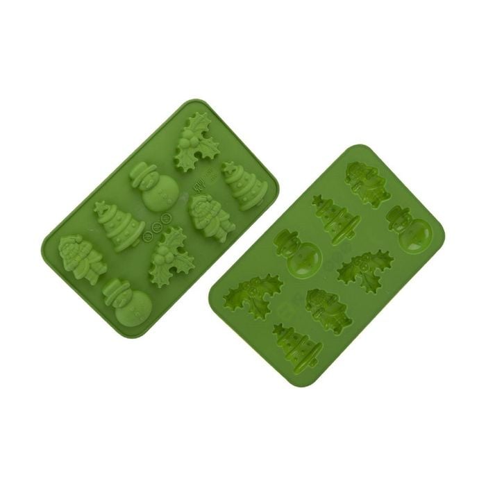 Daily Bake Silicone Chocolate Moulds Set 2 Christmas