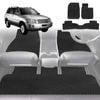 6D Diamond Car Floor Mats for Toyota Kluger (XU20)2001-2007-Full Set-Black-Outback GT
