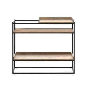 Modern Furniture RIVOLI Display Unit Console 90cm - Natural Oak / Black