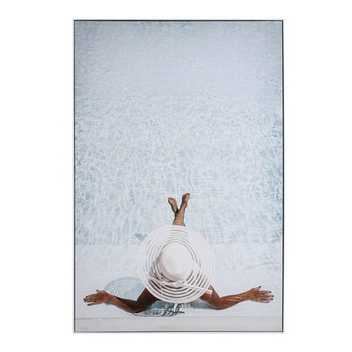 Framed Canvas/Resin 80x120cm Poolside Wall Hanging Art Decorative Home Display