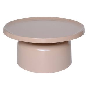 SK Designer Living | Pillar Round Metal Coffee Table - Light Fossil