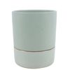 Northcote Pottery 15.6 x 18.5cm Sage Jac Cylinder Ceramic Indoor Pot With Saucer