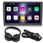 Elinz 10.1 inches Android Active Car Headrest Monitor 1080P HD WiFi Touch Screen Digital Airplay Miracast No DVD Player
