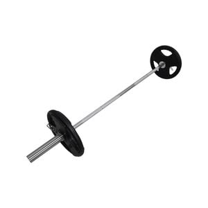 42kg - 180cm Olympic Barbell + Rubber Coated Weight Plate - 15kg x 2