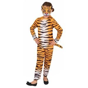 Rubies Tiger Unisex Dress Up Halloween Party Costume Outfit Jumpsuit Size 9-10y