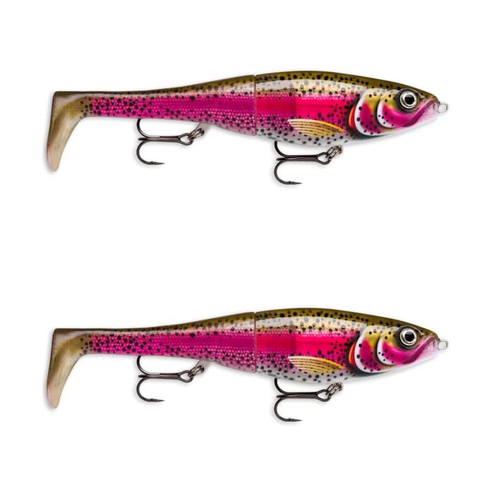 2x Rapala 20cm X Rap Peto Sink Hybrid Swimbait Fishing Lure -Live Rainbow Trout