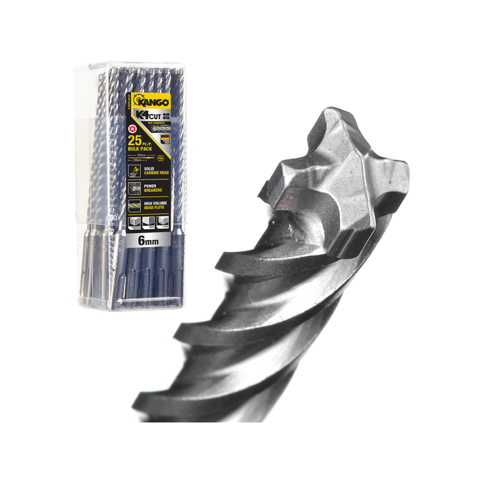 Kango K4 6mm x 165mm SDS Plus Drill Bit 25 Pack