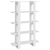 vidaXL Book Cabinet/Room Divider White Bookcase Shelf Rack Storage Organiser
