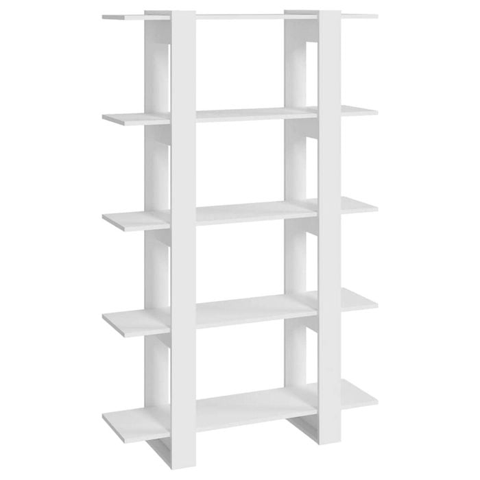 vidaXL Book Cabinet/Room Divider White Bookcase Shelf Rack Storage Organiser