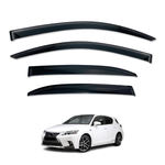 AUSGO Weather Shields for Lexus CT200h 2011-Onwards Weathershields Window Visors Wind Deflectors