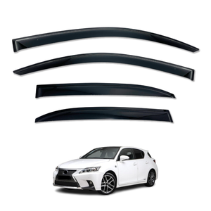 AUSGO Weather Shields for Lexus CT200h 2011-Onwards Weathershields Window Visors Wind Deflectors