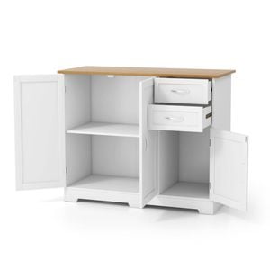 Costway Wood Buffet Sideboard Kitchen Storage