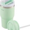 Avanti Hydroquench Insulated Smoothie Tumbler With 2 Lids 550ml - Soft Mint