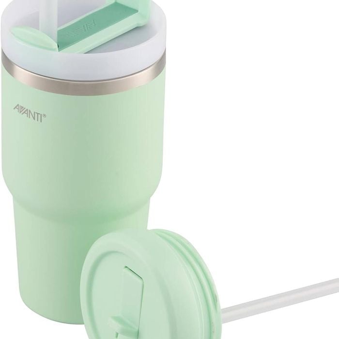 Avanti Hydroquench Insulated Smoothie Tumbler With 2 Lids 550ml - Soft Mint