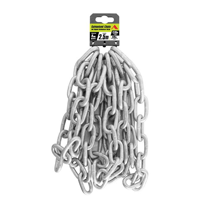 Pinnacle 8mm 5/16" x 2.5m Galvanised Chain