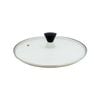 KOMAN 28cm Stainless Steel Glass Lid with Bakelite Handle