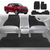 6D Diamond Car Floor Mats for SsangYong Musso 2018-Current-Full Set-Black-Outback GT