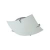 Verve 30cm White and Chrome Square Maddison Oyster Light