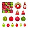 Catzon 60 Pcs Christmas Ornaments with Gnome Donuts Snowflakes for Xmas Party Decor-Set 1