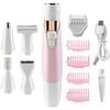 Catzon 5-in-1 Painless Electric Razor Wet Dry Use for Face Legs Pubic