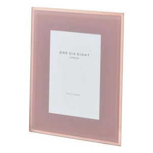 One Six Eight London Clara 6 X 4 Dusty Rose Glass Photo Frame