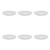 6PK Ecology Fine Bone China Canvas Egg Plate 15cm - White